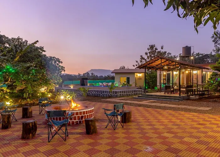 Saffronstays Apricus Farm - 4Bhk Veg Estate With Pool, Yoga & Garden Karjat